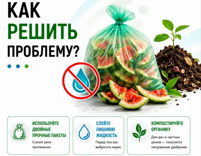 Волгодонск, у нас проблема: откуда на асфальте у мусорок берётся эта едкая арбузная жижа (и как всё исправить)