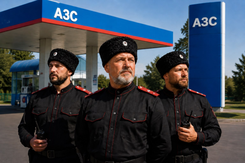 Казачья дружина усилит безопасность на АЗС в Цимлянском районе 