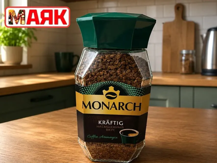Товар дня: кофе растворимый MONARCH KRAFTIG, ст/б, 208 гр за 459,90₽ 