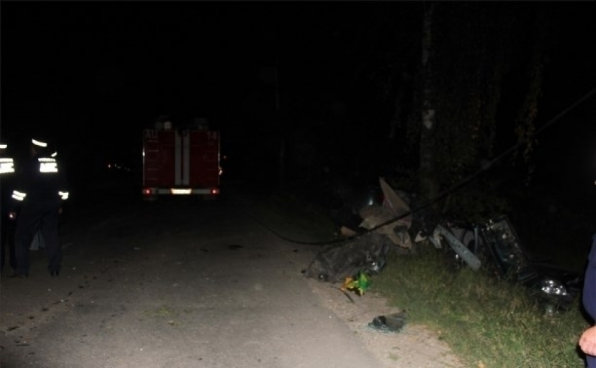 Молодежь на «Приоре» врезалась в дерево на трассе Ростов-Волгодонск