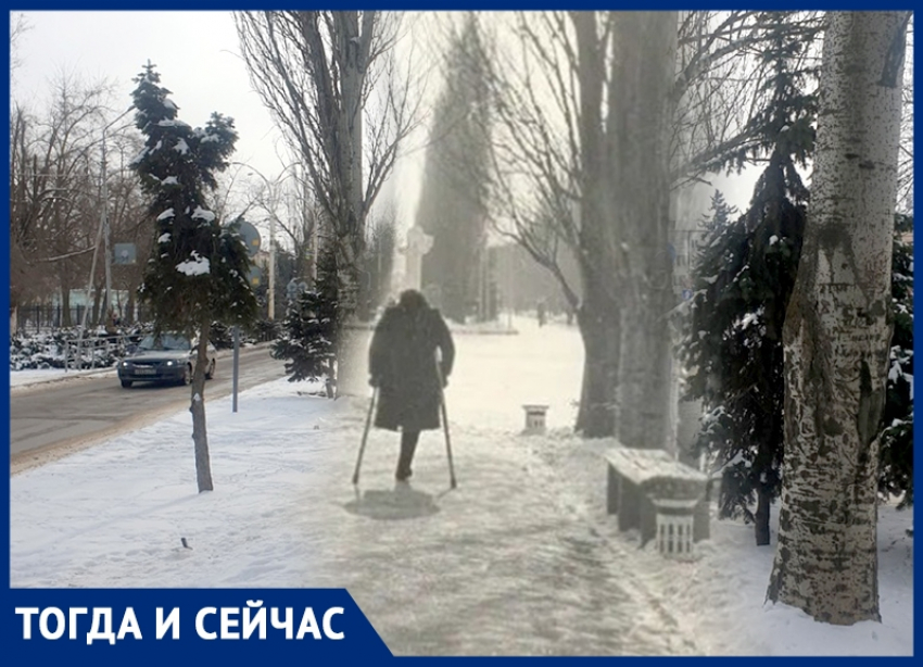 Волгодонск тогда и сейчас: грустная улица Ленина с одноногим человеком 