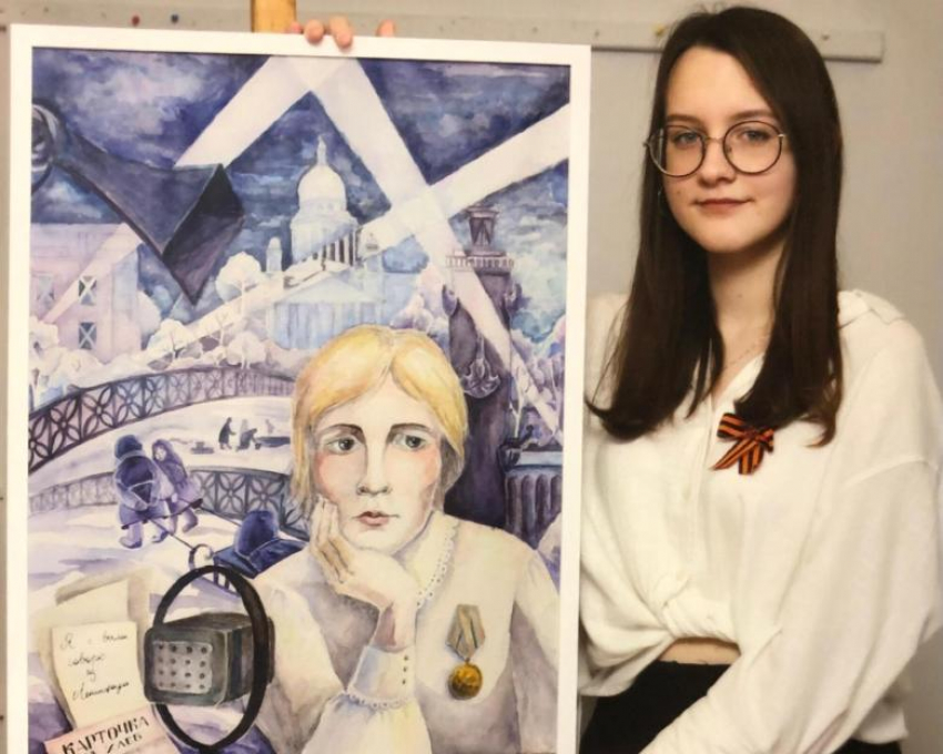 Юная волгодончанка победила на Всероссийском художественном конкурсе посвященном дню рождения Ольги Берггольц