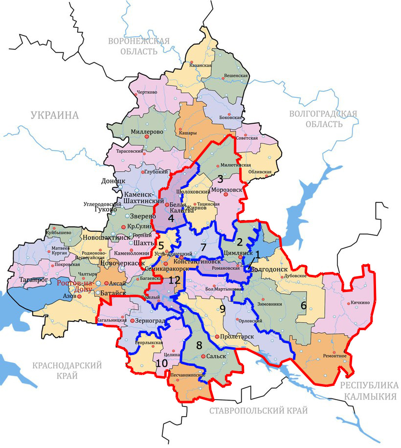 Карта сальского района ростовской области подробная с городами и селами